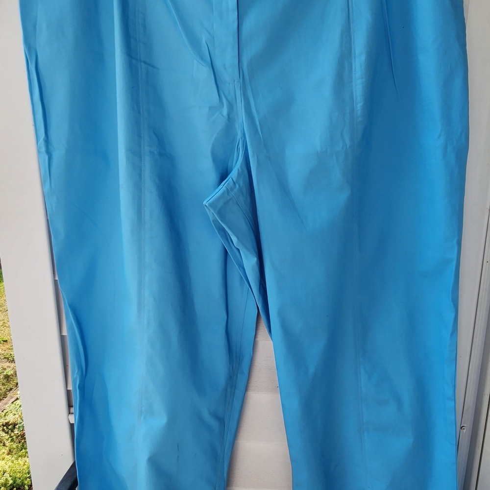 Denim & Co. Blue Outfit. Seersucker  Jacket, Matching Top And Pants. New. Size2X - Picture 6 of 11